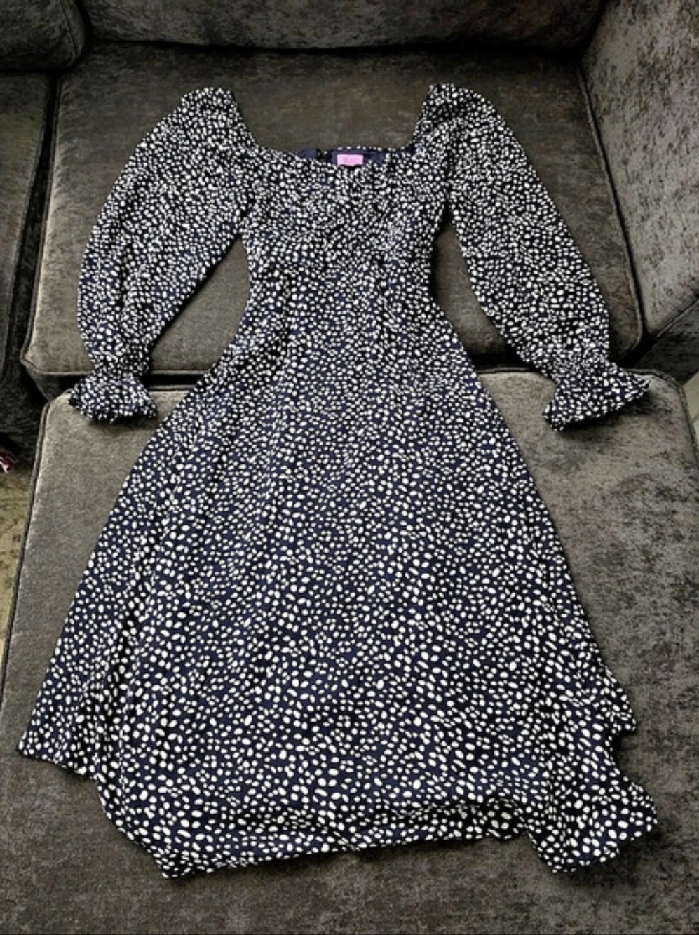 mi ami Blue & White Size Small Maxi Dress Like New